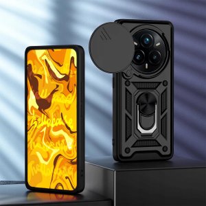 ETUI PANCERNE DO REALME 14 PRO PLUS CZARNE ARMOR HOLDER RING PANCERNE CASE 2