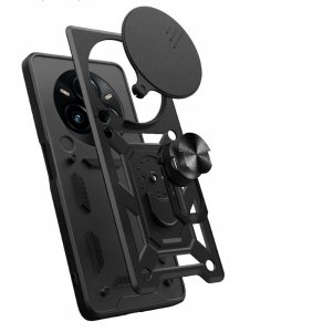 ETUI PANCERNE DO REALME 14 PRO PLUS CZARNE ARMOR HOLDER RING PANCERNE CASE 3