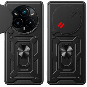 ETUI PANCERNE DO REALME 14 PRO PLUS CZARNE ARMOR HOLDER RING PANCERNE CASE 4