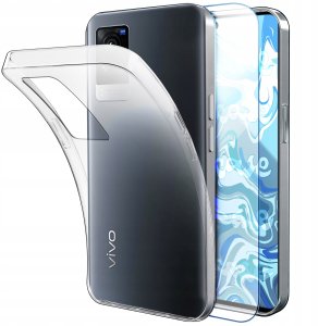 ETUI DO VIVO X60 OBUDOWA CASE SILIKON SLIM POKROWIEC CLEAR VIEW   SZKŁO 9H 1