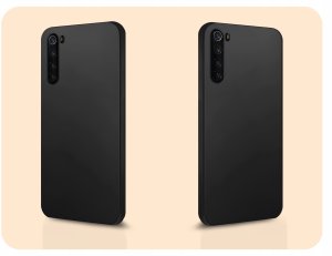 Hello Case ETUI DO XIAOMI REDMI NOTE 8 OBUDOWA CZARNE MATOWE SILIKON POKROWIEC   SZKŁO 6