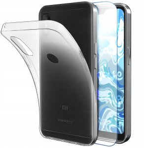 ETUI DO XIAOMI MI A2 LITE OBUDOWA CASE SILIKON SLIM POKROWIEC COVER   SZKŁO 1