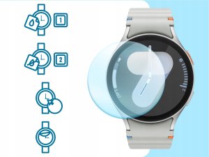 2-PAK Szkło Hybrydowe do Samsung Galaxy Watch 7 (44 mm) (Szybka, Ochronne) 4