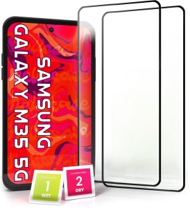 2-pak Szkło Hartowane do Samsung Galaxy M35 5G Ochronne Na cały ekran 5D 9H 1