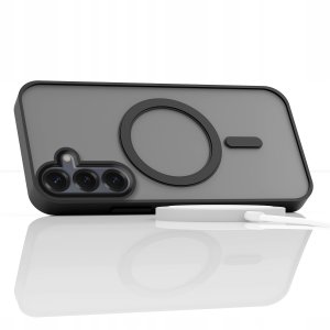 Etui Do Samsung Galaxy S25 (Do Magsafe, Czarne Matowe, Wzmacniane)   Szkło 3