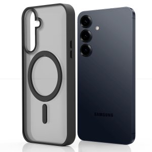 Etui Do Samsung Galaxy S25 (Do Magsafe, Czarne Matowe, Wzmacniane)   Szkło 4