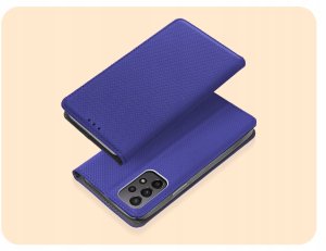 ETUI Z KLAPKĄ DO SAMSUNG GALAXY A23 5G GRANATOWE ZAMYKANE MAGNETYCZNE CASE 2
