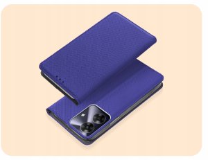 Hello Case ETUI Z KLAPKĄ DO REALME NOTE 60 GRANATOWE ZAMYKANE MAGNETYCZNE KABURA CASE 2