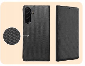 Hello Case ETUI Z KLAPKĄ DO SAMSUNG GALAXY A36 5G / A56 5G CZARNE ZAMYKANE MAGNETYCZNE 4