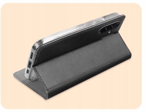 Hello Case ETUI Z KLAPKĄ DO SAMSUNG GALAXY A36 5G / A56 5G CZARNE ZAMYKANE MAGNETYCZNE 5