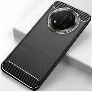 Hello Case Etui do Honor Magic7 Lite 5G (Czarne, Pancerne, Karbon, Pokrowiec, Case) 2