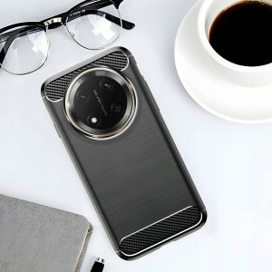 Hello Case Etui do Honor Magic7 Lite 5G (Czarne, Pancerne, Karbon, Pokrowiec, Case) 4