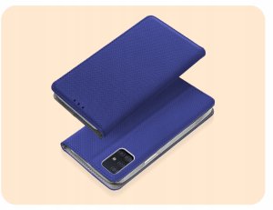 ETUI Z KLAPKĄ DO SAMSUNG GALAXY A51 4G GRANATOWE ZAMYKANE MAGNETYCZNE CASE 2