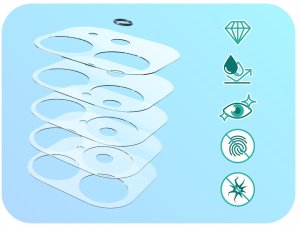 Szkło Hartowane Na Aparat Do Samsung Galaxy S8 Plus (Ochronne, Kamera, Tył) 5