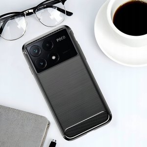 Etui do Xiaomi Poco X6 Pro 5G (Czarne, Pancerne, Karbon, Pokrowiec, Case) 4