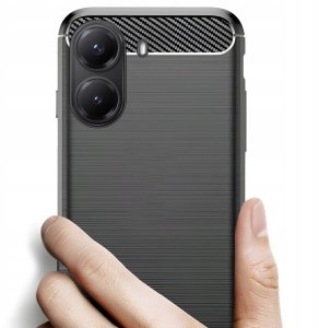 Hello Case Etui do Xiaomi Poco X7 Pro (Czarne, Pancerne, Karbon, Pokrowiec, Case) 3