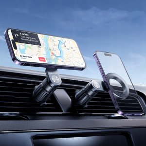Hello Case Uchwyt Na Telefon Do Samochodu Magnetyczny MagSafe Na Kratkę Ring Czarny 3
