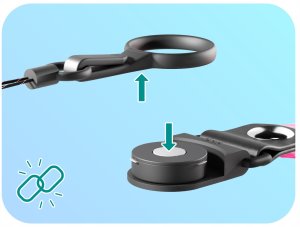 Smycz Do Telefonu Pasek Zawieszka Na Szyję Uniwersalna Różowa Smyczka 52 cm 2