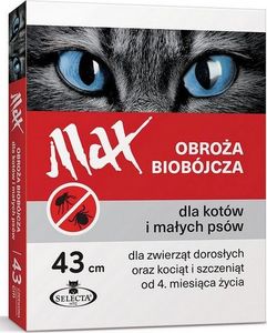 SELECTA H.T.C. SEL.OBROZA BIOBOJCZA MAX KOT/MALY PIES 43CM CZERWONA - 58866 1