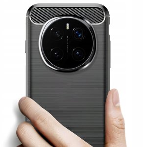 Etui do Honor Magic7 Pro (Czarne, Pancerne, Karbon, Pokrowiec, Plecki) 3