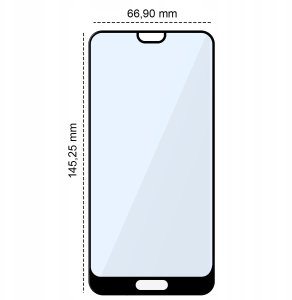 SZKŁO HARTOWANE DO HUAWEI P20 PEŁNE NA CAŁY EKRAN SZKIEŁKO OCHRONNE SZYBKA 3