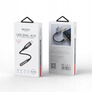 yesido Kabel Audio YAU45 Lightning-3.5mm Aux Female, 30cm, BLACK / CZARNY 2