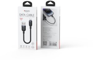 Kabel USB Yesido USB-A - Lightning 0.3 m Czarny (YID000555) 2