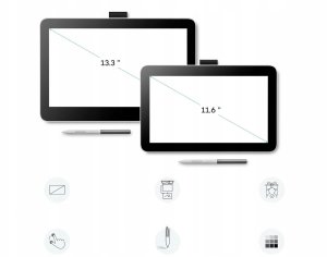 Tablet graficzny Wacom Wacom One 12 tablet graficzny do rysowania ekran 11,6" Full-HD rysik nowy 5