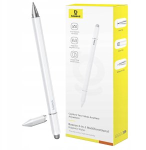 Stylus Baseus Smooth Writing III 3w1 rysik pasywny - wersja magnetyczna - biały 1
