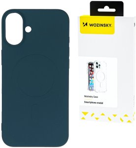 Silikonowe magnetyczne etui Wozinsky Silicone Case Magsafe na Samsung Galaxy S25 Ultra - niebieskie 1