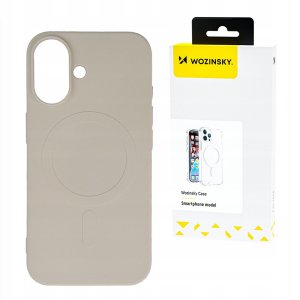 Etui Liquid Silicone Case MagSafe na Samsung Galaxy S25+ - beżowe 1