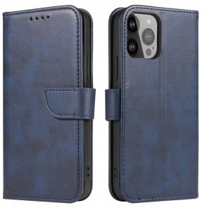 Etui Magnet Case z klapką na iPhone 16e - niebieskie 1