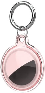 Etui na Apple AirTag wodoodporne - transparentne, zielone, niebieskie, różowe - 4 sztuki 3