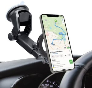 Uchwyt na smartfona SBS TESUPMAGRINGEXT na deskę rozdzielczą i szybę, kompatybilny z MagSafe - czarny 3