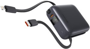 Powerbank Swissten Power Bank 10000 mAh with Built-In Cables USB-C and Lightning 2