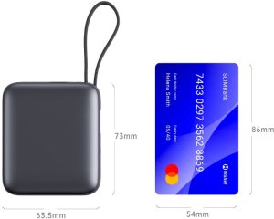 Powerbank Swissten Power Bank 10000 mAh with Built-In Cables USB-C and Lightning 3