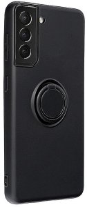 Mocco Pastel Ring Silicone Back Case for Samsung Galaxy S23 Plus Black 1