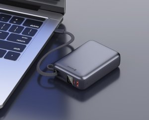 Swissten Power Bank 20000 mAh 45W with Built-In USB-C Cable 3