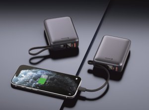 Swissten Power Bank 20000 mAh 45W with Built-In USB-C Cable 5