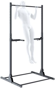 Wielofunkcyjny drążek treningowy stacjonarny UNDERFIT z uchwytami do dipów 2