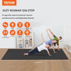 Mata Antypoślizgowa do Ćwiczeń 3660 x 1830 mm 7