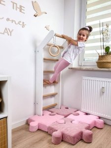 Drabinka gimnastyczna do pokoju dziecięcego Toddler drewno 7