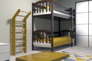 Drabinka gimnastyczna do pokoju dziecięcego Toddler drewno 9