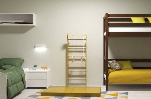 Drabinka gimnastyczna do pokoju dziecięcego Toddler drewno 10