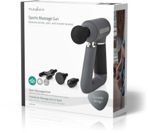 Nedis HCMSG300, Combo massage, Back, Neck, Grey, Ergonomic, 3200 RPM, Battery 5