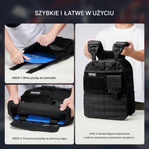 Obciążniki do kamizelki treningowej 2 x 2,6 kg 6