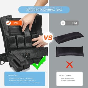 Regulowana kamizelka obciążeniowa 15,85 kg 4