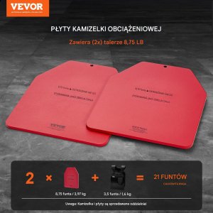 Obciążniki do kamizelki treningowej 2 x 3,9 kg 2