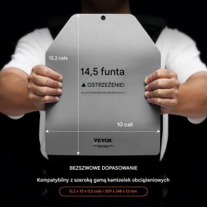 Obciążniki do kamizelki treningowej 2 x 6,5 kg 3