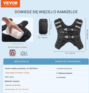 Kamizelka obciążeniowa 7,3 kg 2